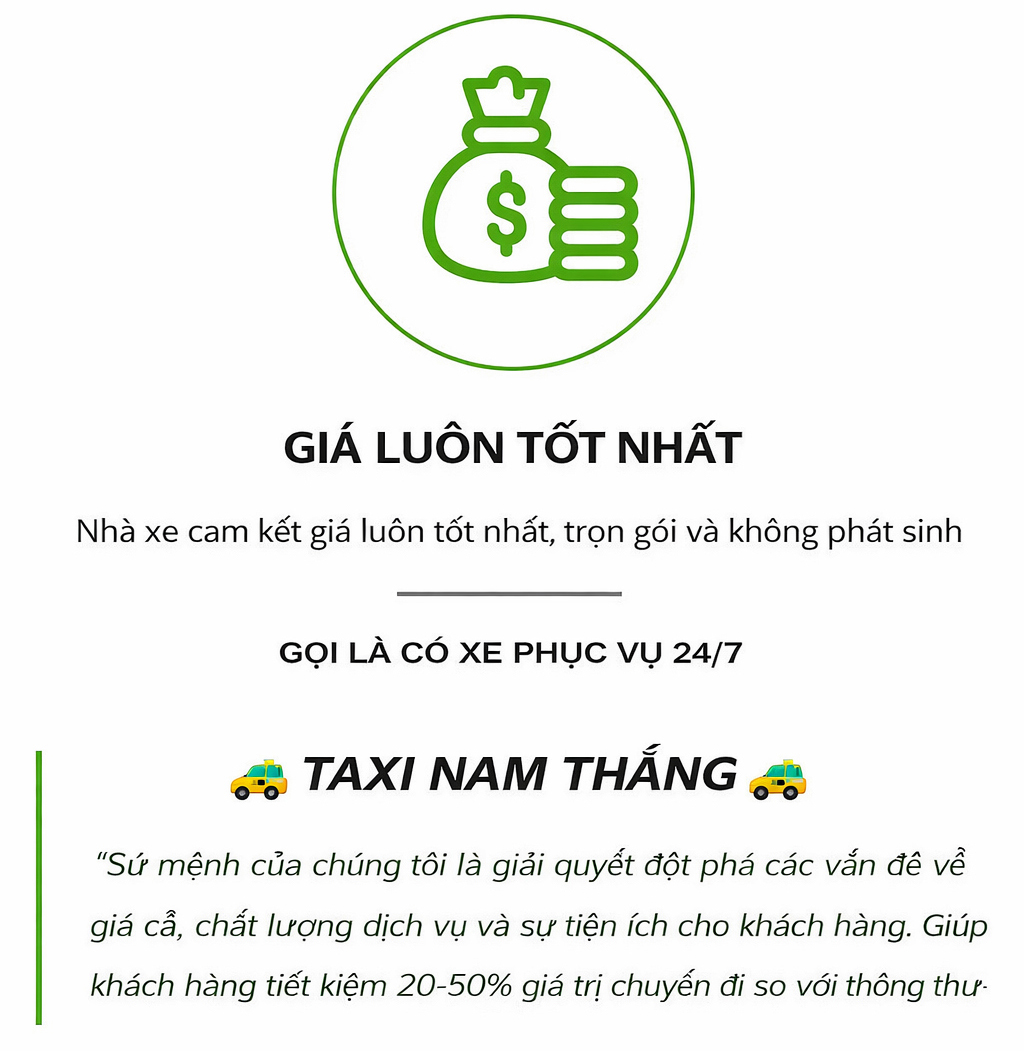 Taxi Nam Thắng Long Xuyên
