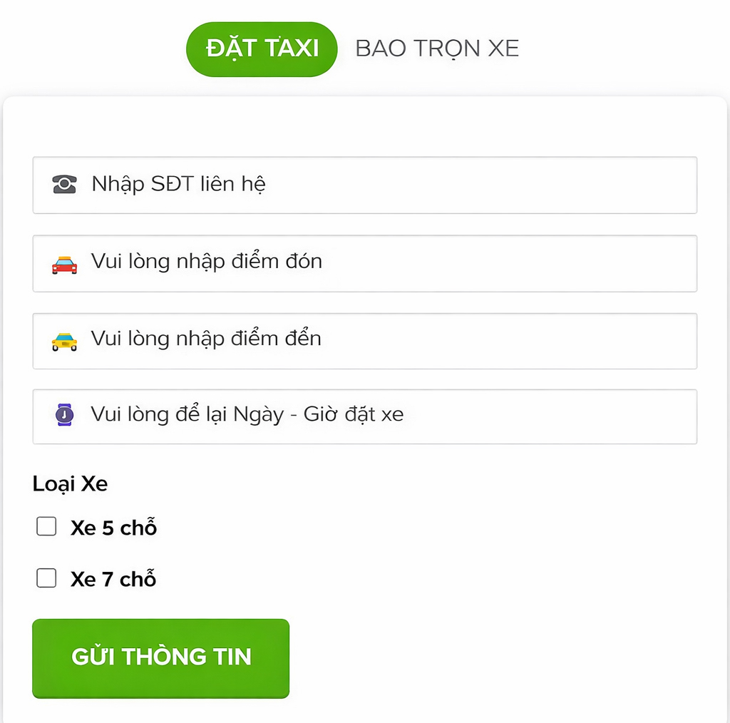 Taxi Nam Thắng Long Xuyên